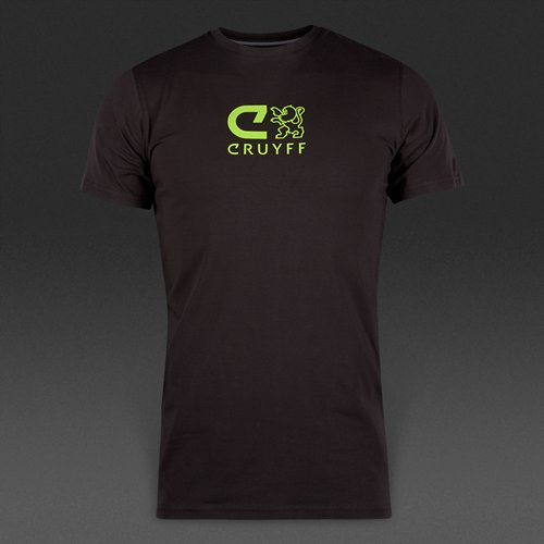 Cruyff Luis 2 Tee Black / Lime Reflective for Men